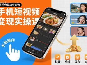 手机短视频变现实操课,短视频剪辑变现课