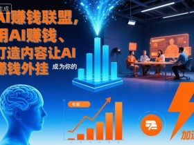 AI賺钱联盟,用AI賺钱、打造内容让AI成为你的賺钱外挂