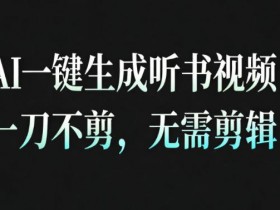 AI一键生成安睡疗愈视频,30S一条制作一条视频,一刀不剪,无需剪辑,完播率超高,带货带书杠杠的!