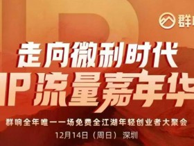 2025ip嘉年华万人12月14深圳线下课,走向微利时代,IP流量嘉年华,实操性极强的商业干货课