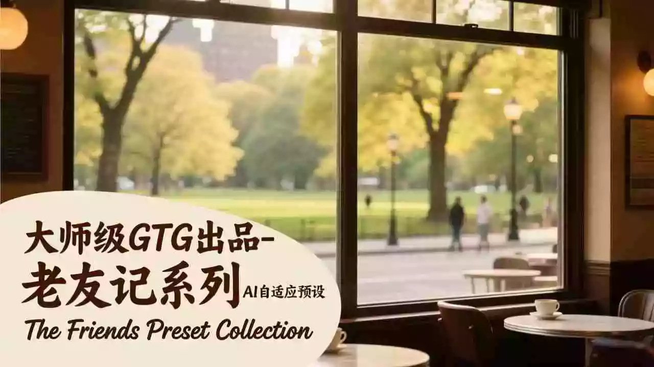 (17403期)大师级GTG出品-老友记系列AI自适应预设The Friends Preset Collection