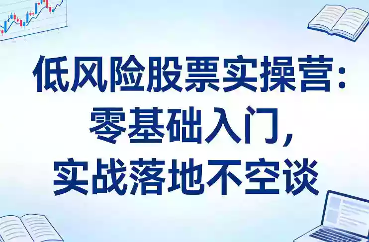 低风险股票实操营:零基础入门,实战落地不空谈