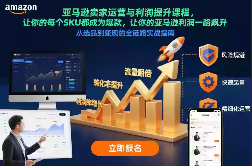 亚马逊卖家运营与利润提升课程,让你的每个SKU都成为爆款,让你的亚马逊利润一路飙升(更新26年3月)