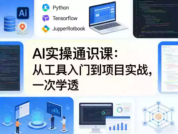 AI实操通识课,从工具入门到项目实战,一次学透