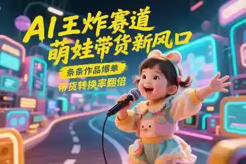AI王炸赛道,萌娃带货新风口,条条作品爆单,带货转换率翻倍,核心逻辑拆解