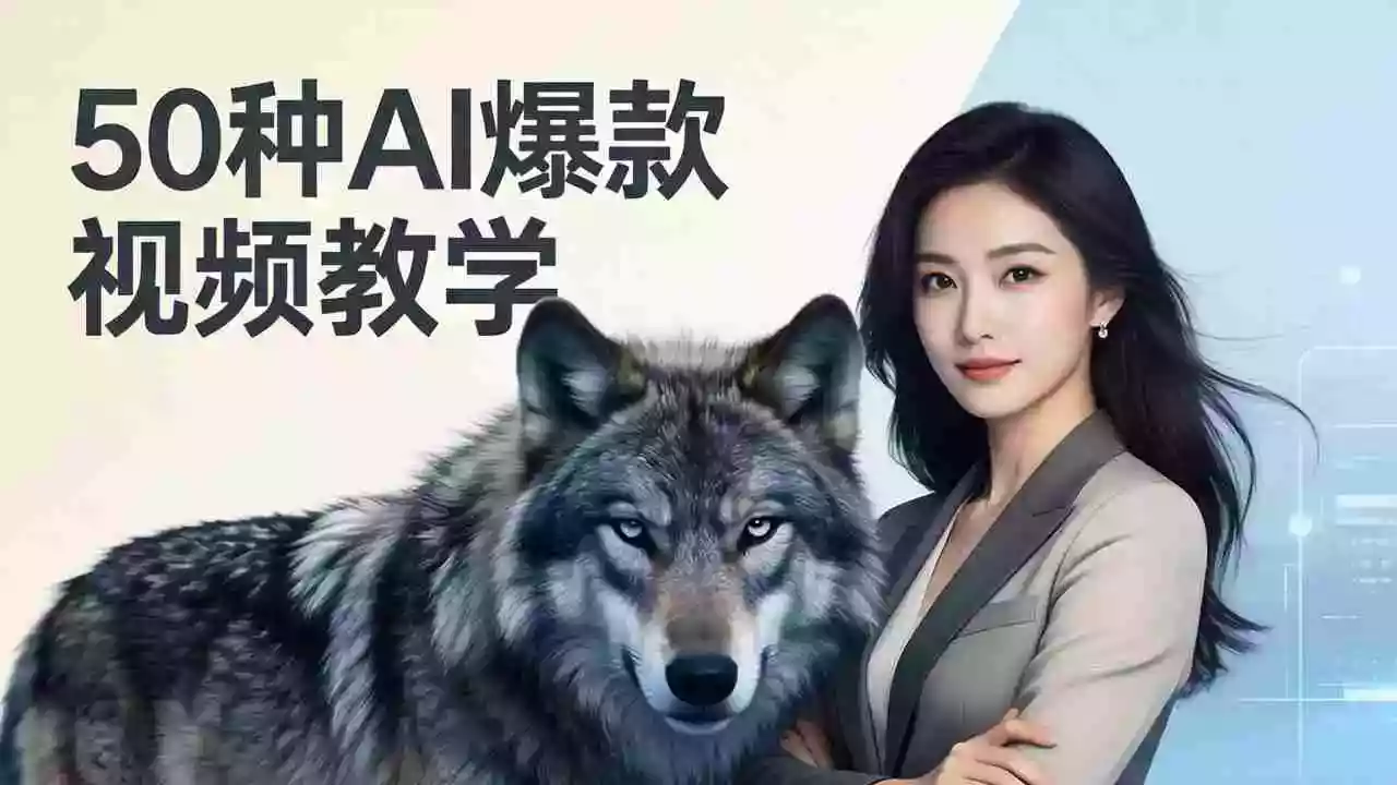 (17815期)50种AI爆款视频教学:影视级古诗词+治愈萌宠+山海经蛟龙,高阶宝典商业落地
