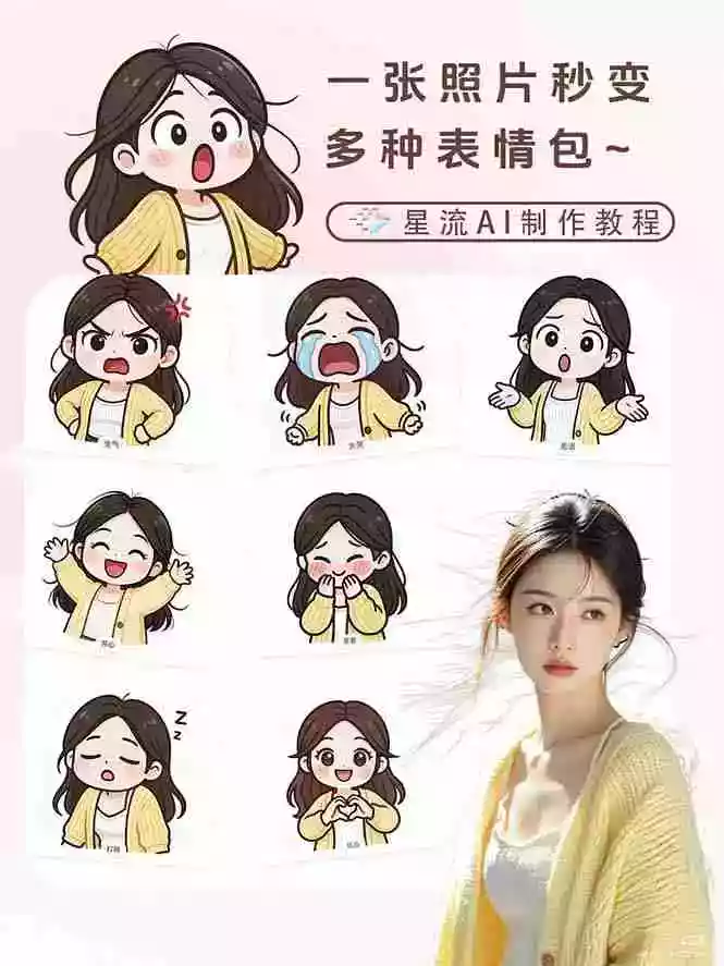 (17482期)一张照片秒变N种专属表情包,三步搞定可爱搞怪治愈风,从此斗图聊天不再到处存别人图