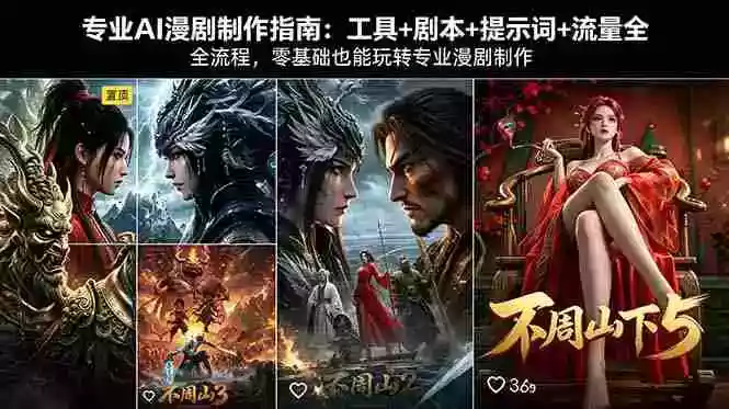专业AI漫剧制作指南:工具+剧本+提示词+流量全流程,零基础也能玩转专业漫剧制作