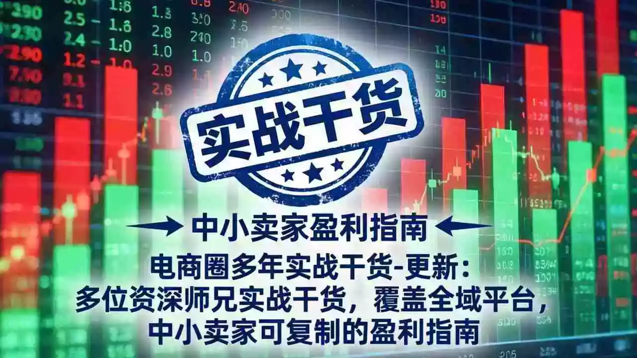 (17892期)电商圈多年实战干货-更新4月:多位资深师兄实战干货,覆盖全域平台,中小卖家可复制的盈利指南