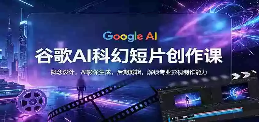 谷歌AI科幻短片创作课:概念设计,AI影像生成,后期剪辑,解锁专业影视制作能力