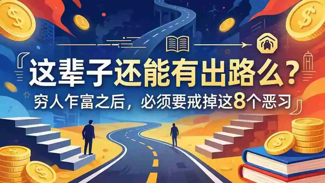 关于人生两篇付费文章【这辈子还能有出路么?】【穷人乍富之后,必须要戒掉这8个恶习】