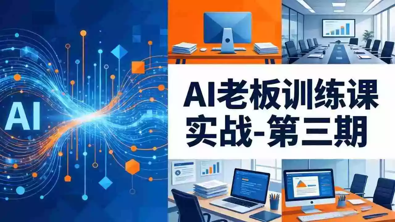 AI老板训练课实战-第三期:AI+内容应用落地教学,从0到1打通AI变现完整路径