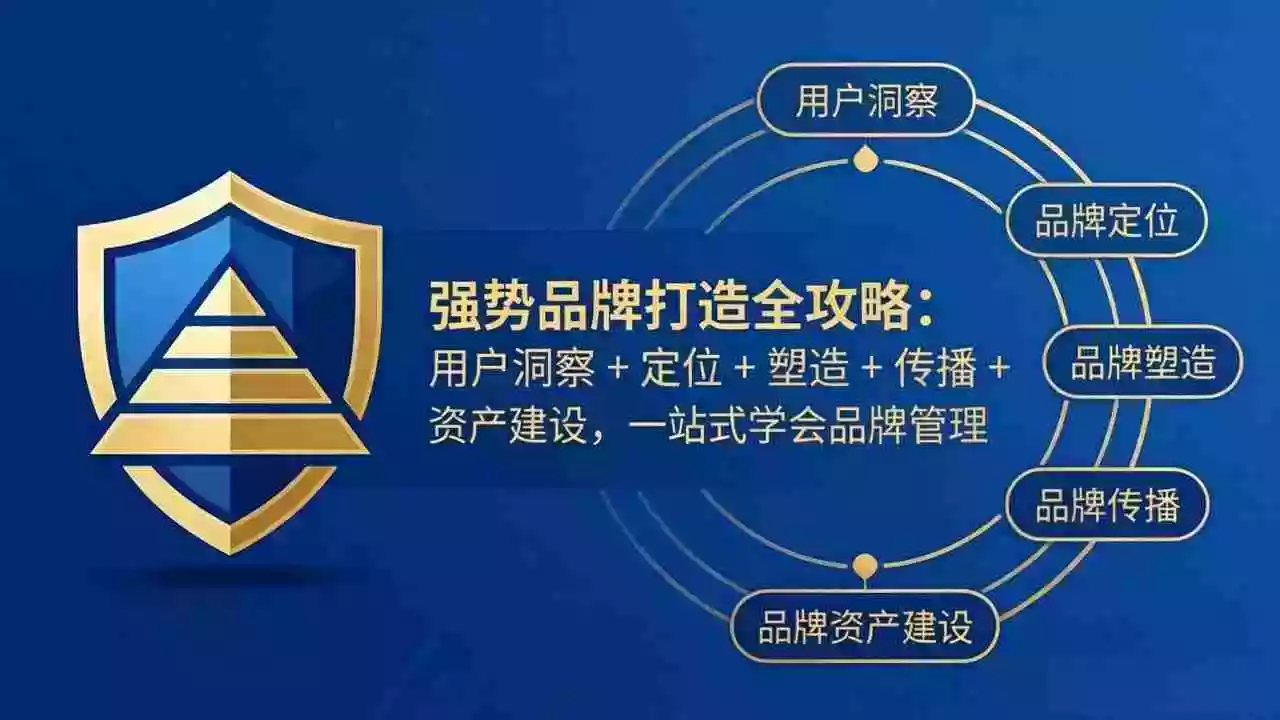 (17889期)强势品牌打造全攻略:用户洞察 + 定位 + 塑造 + 传播 + 资产建设,一站式学会品牌管理