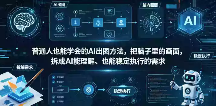 普通⼈也能学会的AI出图⽅法,把脑子里的画面,拆成AI能理解、也能稳定执行的需求【文档】