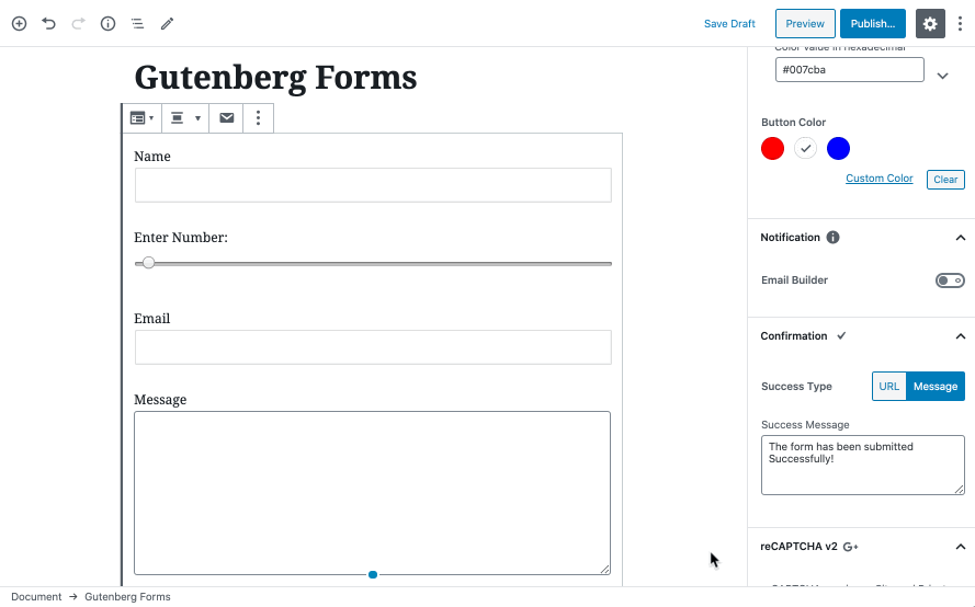 Gutenberg Forms联系表单生成器WordPress插件 (https://www.yunsxr.com/) WordPress插件 第6张