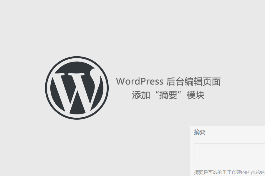 WordPress 编辑页面添加“摘要”模块 WordPress基础教程 第1张-VPSCHE小车博客 WordPress 编辑页面添加“摘要”模块 (https://www.yunsxr.com/) WordPress基础教程 第1张