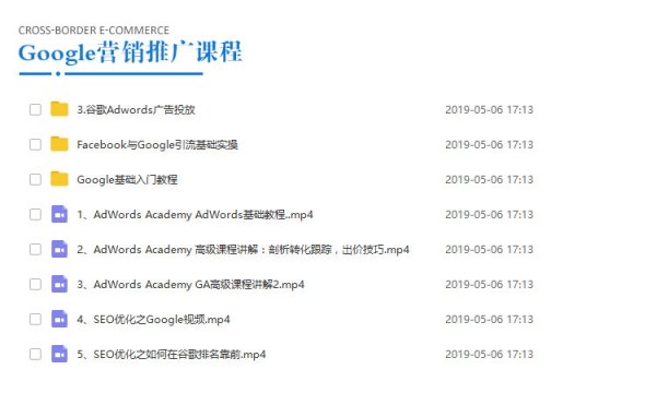 Google营销推广教程 外贸培训推广谷歌视频课程，谷歌广告营销推广