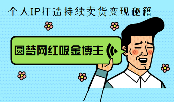 圆梦网红吸金博主:个人IP打造持续卖货变现秘籍