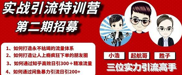 起航哥引流实战特训营,全套课程