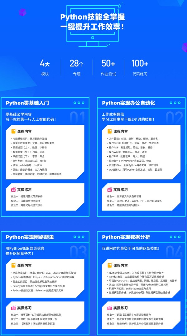 职场人必学的Python技能课