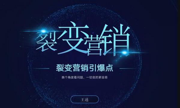 王通《裂变营销引爆点》详细讲解裂变营销的模式、工具、势能