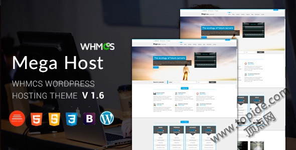 MEGAHOST V1.6 – wordpress主机风格附带WHMCS风格