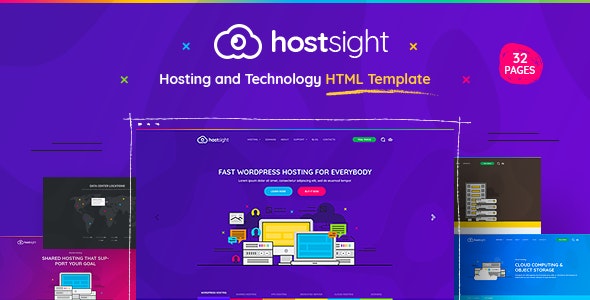 HostSite – 主机类 HTML 模板