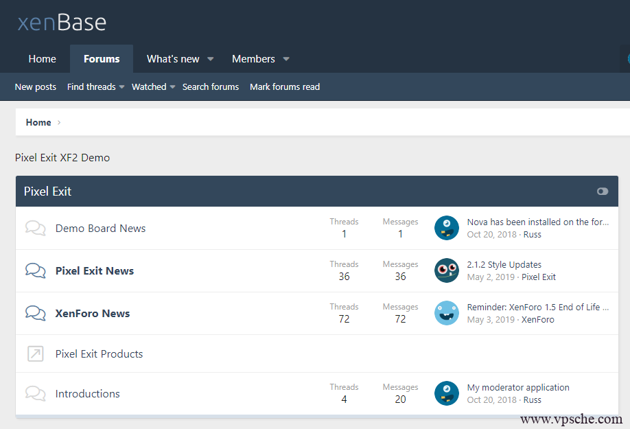 XenBase v2.1.2 – xenforo商业模板来自pixelexit