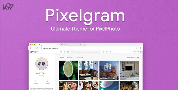 Pixelgram v1.4.1 – The Ultimate PixelPhoto Theme