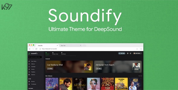 Soundify v1.3 – DeepSound 第三方主题模板