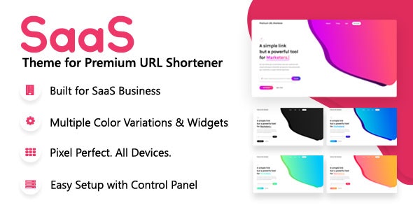 SaaS Theme v1.1 – Premium URL Shortener模板