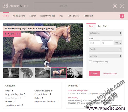 Flynax Pets 4.3 – PHP宠物交易网