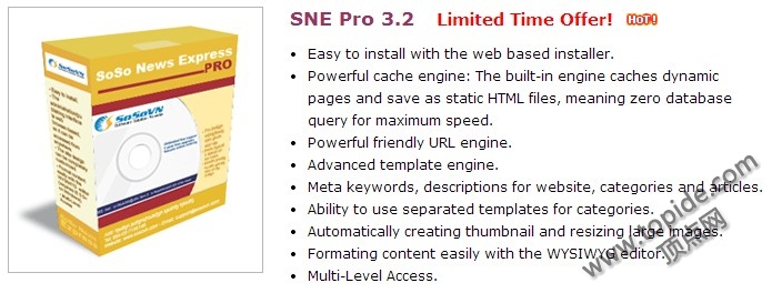 Soso News Express 3.2 – 国外新闻类PHP CMS程序