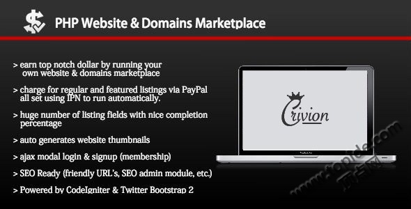 PHP Website and Domains Marketplace v.1.4 – PHP网站和域名销售源码