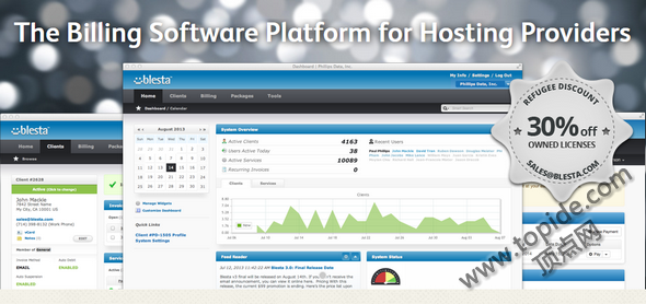 Blesta v3.6.1 – PHP主机空间账务管理平台破解版