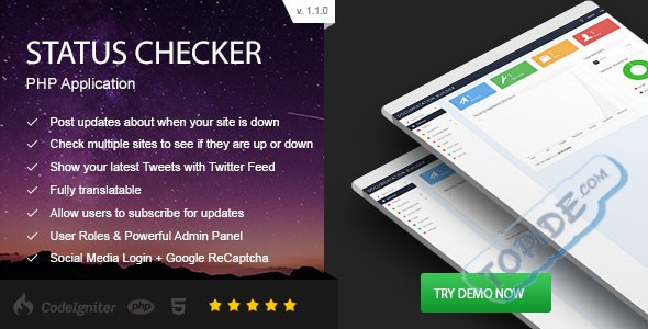 Status Checker v1.1.0 – PHP Site Server Status【关闭】