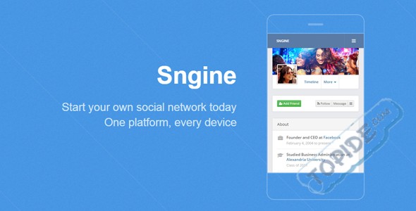 Sngine v2.5.1 – PHP社交平台源码