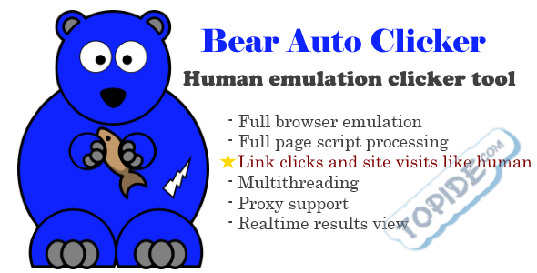 Bear Auto Clicker v1.9 – 网站自动点击软件
