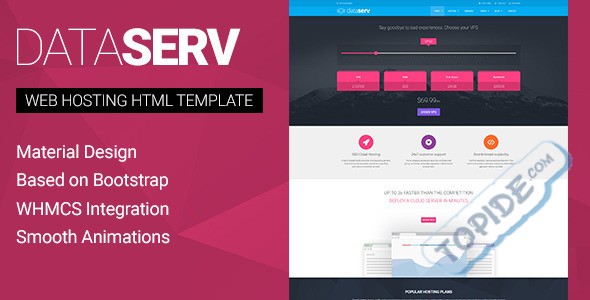 DataServ – html主机模板+whmcs模板