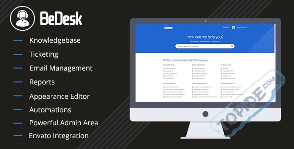 BeDesk v1.0.7 – PHP客户支持 & 帮助平台工单系统