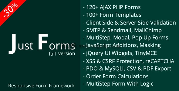 Just Forms full v2.4 – 多款PHP在线表格