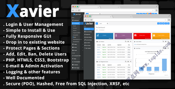 Xavier v3.1.5 – PHP用户登录管理系统
