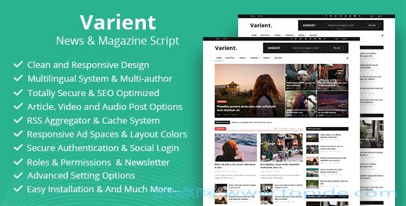 Varient v1.5.5 – PHP文章杂志系统