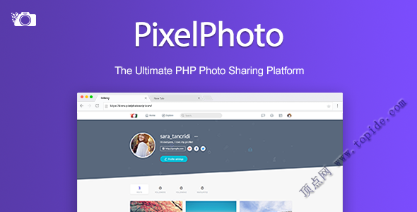 PixelPhoto v1.1.1 – PHP图片照片分享设计平台
