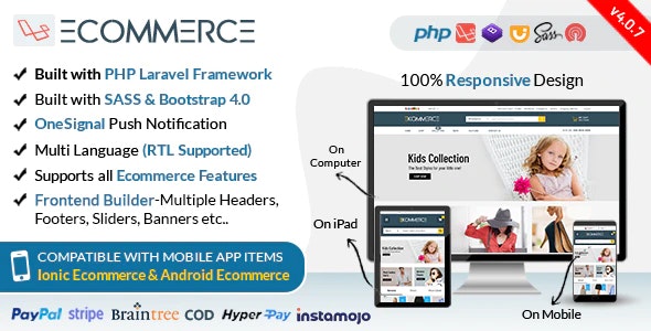 Laravel Ecommerce v4.0.6 – PHP电子商务平台源码破解版