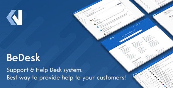 BeDesk v1.2.5 – PHP客户支持 & 帮助平台工单系统