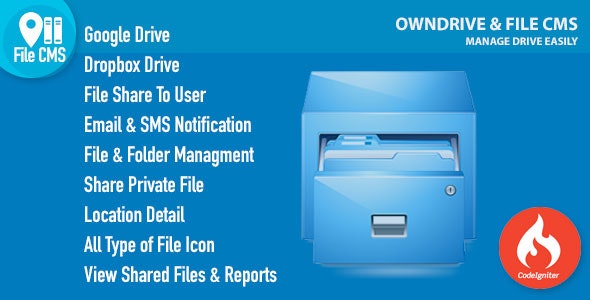 OwnDrive & File CMS – PHP自托管的云存储源码