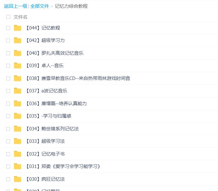 世界记忆大师全套教程-记忆训练教程教你快速提升记忆力
