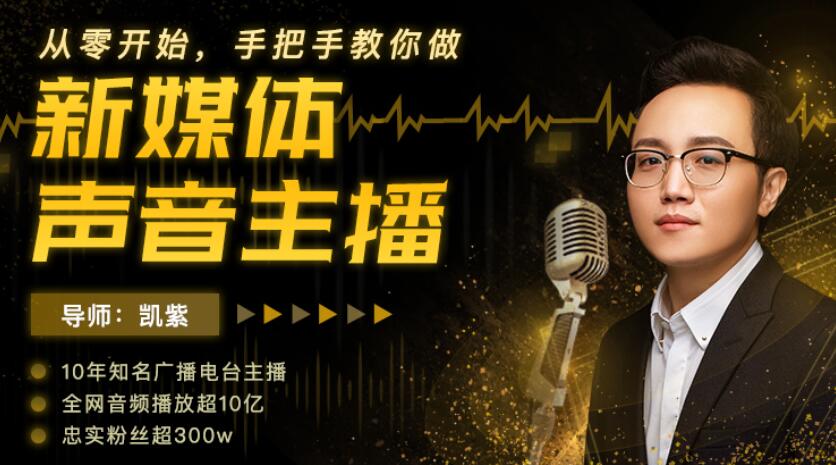 手把手教你新媒体声音主播训练教程 免费分享