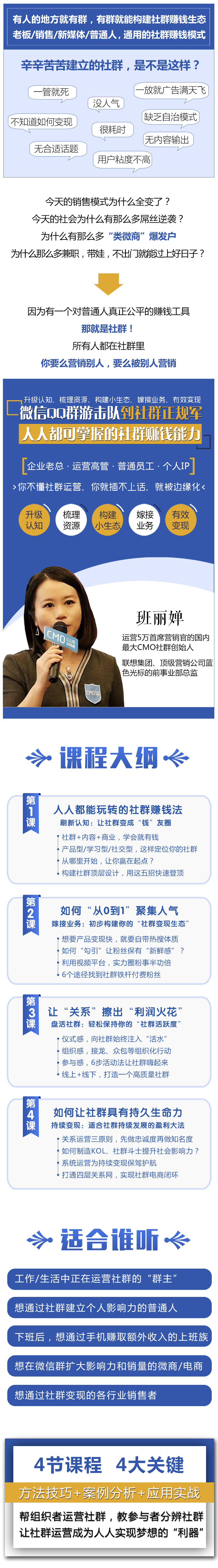 班丽婵营销课程:人人都能玩转的社群赚钱法